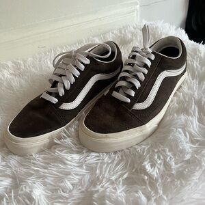 Brown Suede Vans Women’s Size 7.5